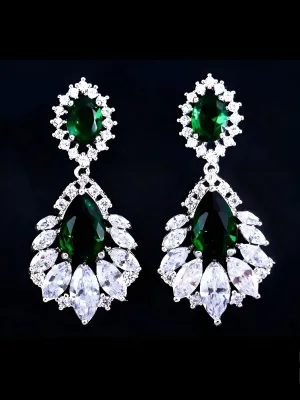 AAA  CZ Elegant Chandelier Drop Earrings