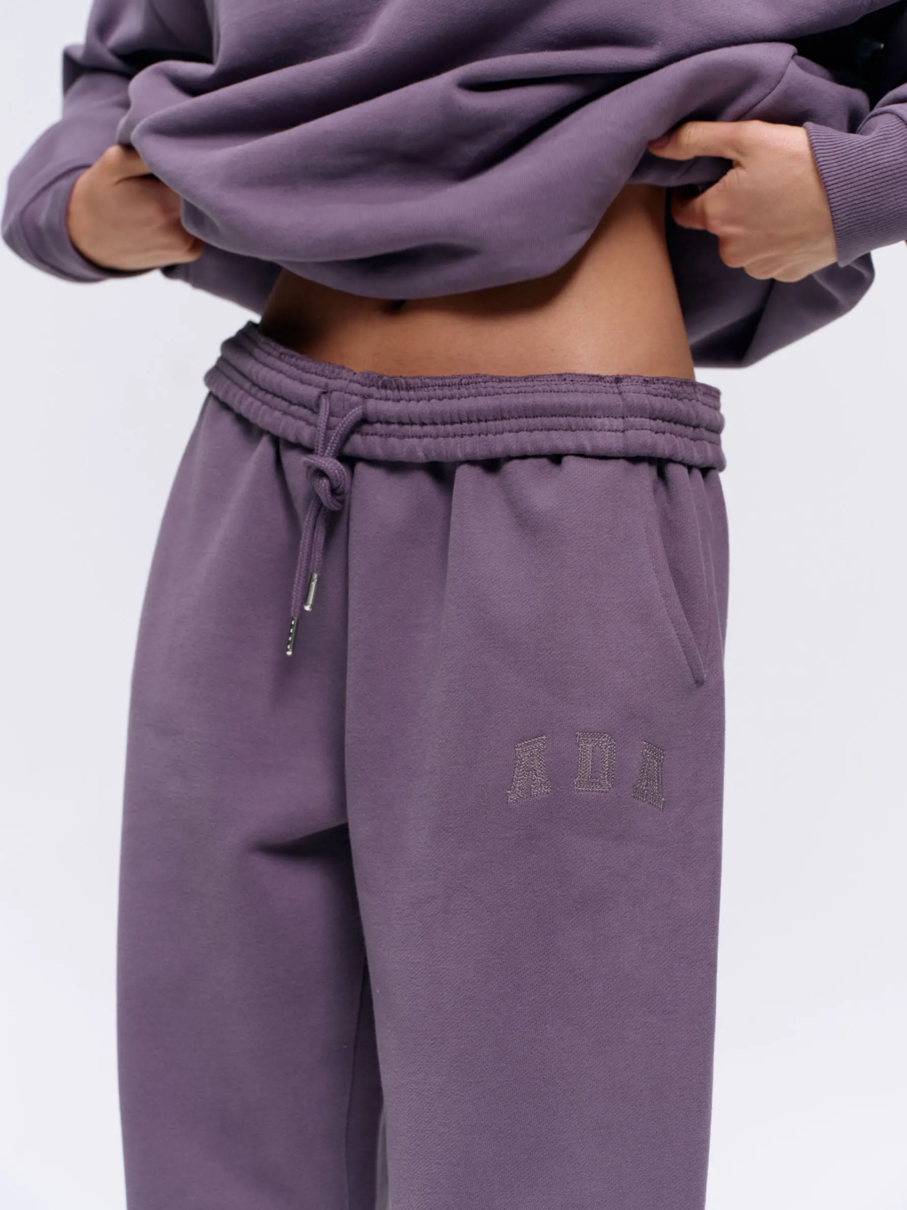 ADA Stitch Sweatpants - Violet Purple