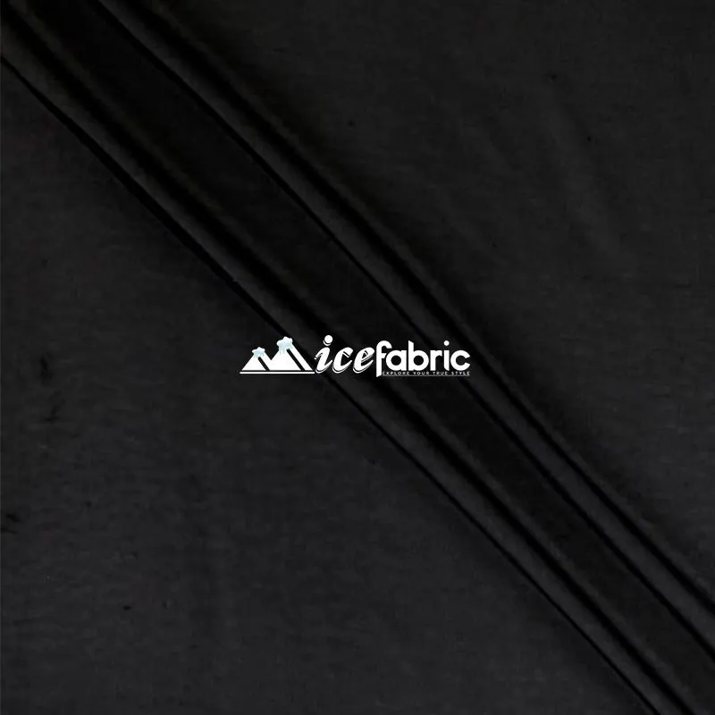 Black Mia Chiffon Fabric / 60’’ Wide Soft chiffon Sheer Fabric