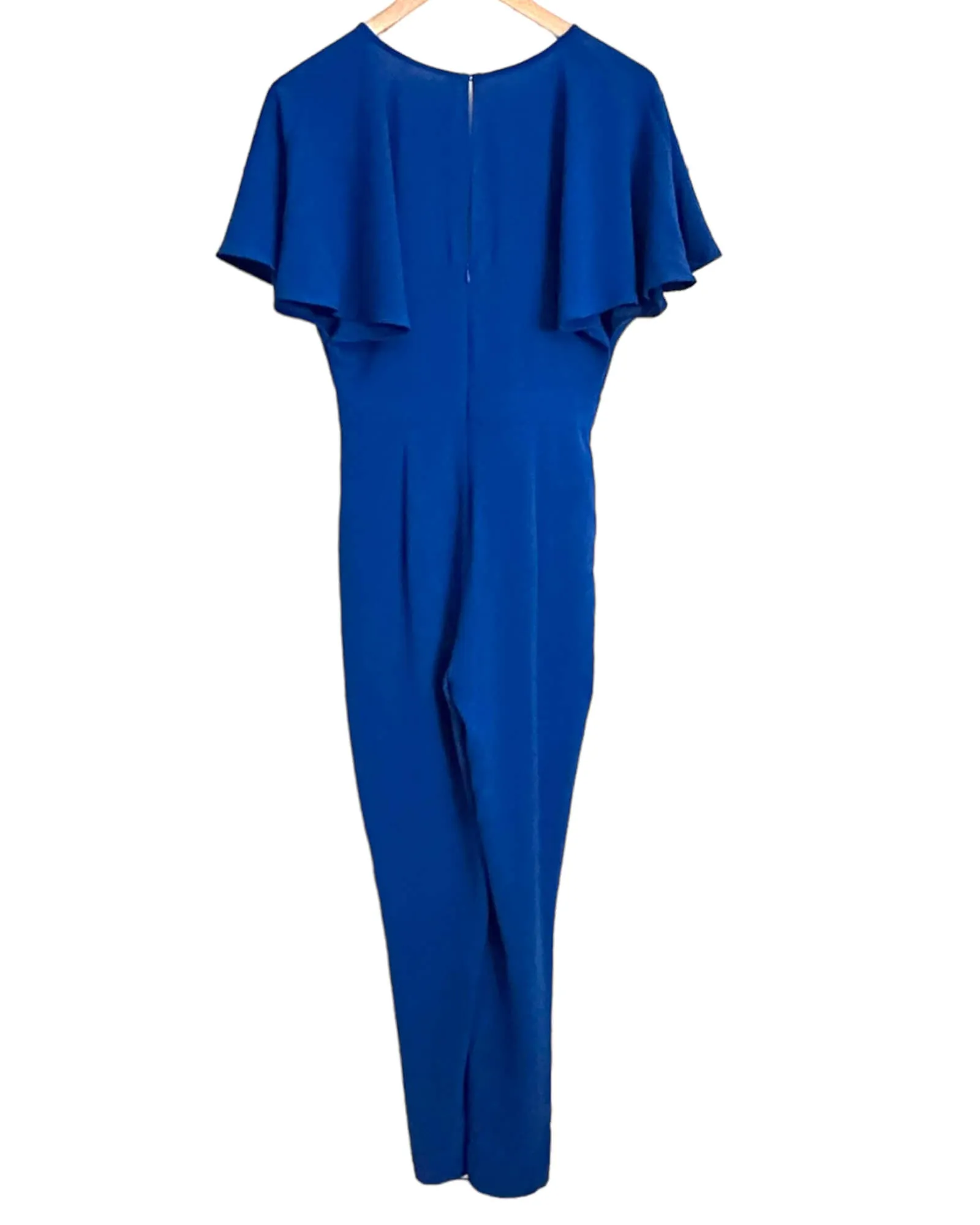 Bright Winter Sapphire Deep-V Jumpsuit