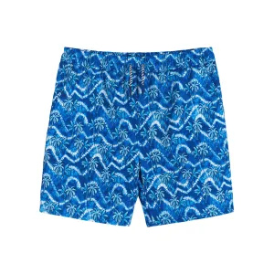 Comfort Stretch Lined Boardshort | Tie Dye Palm Tree (Size 8-16 Years)