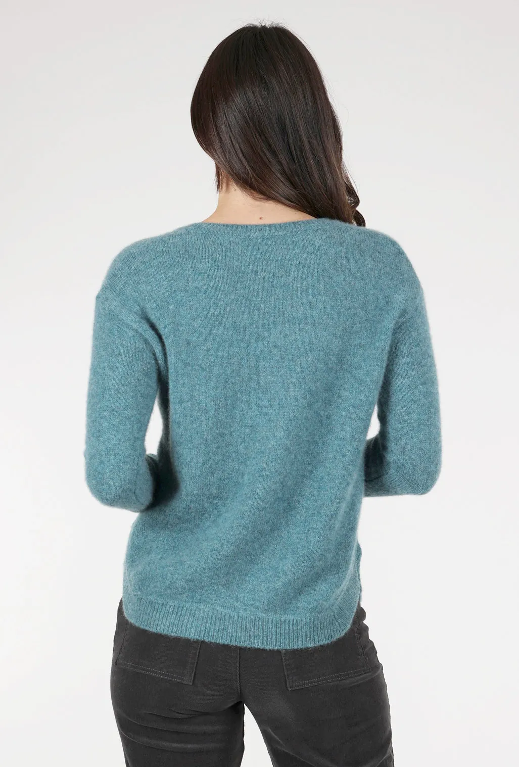 Cozy Lofted Cashmere Pullover, Utopia