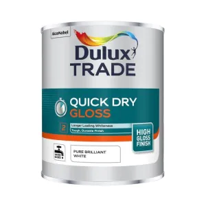 Dulux Trade Quick Dry Gloss Paint - Pure Brilliant White