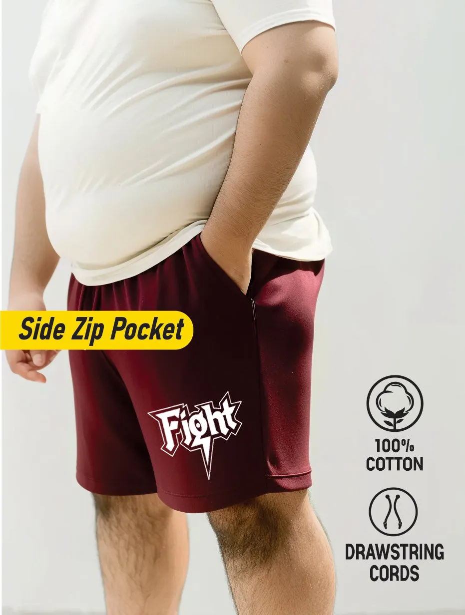 Fight Cotton Plus Size Shorts