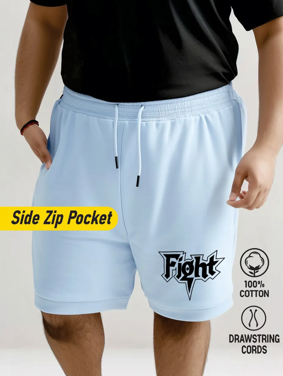 Fight Cotton Plus Size Shorts