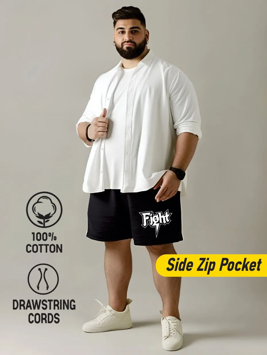 Fight Cotton Plus Size Shorts