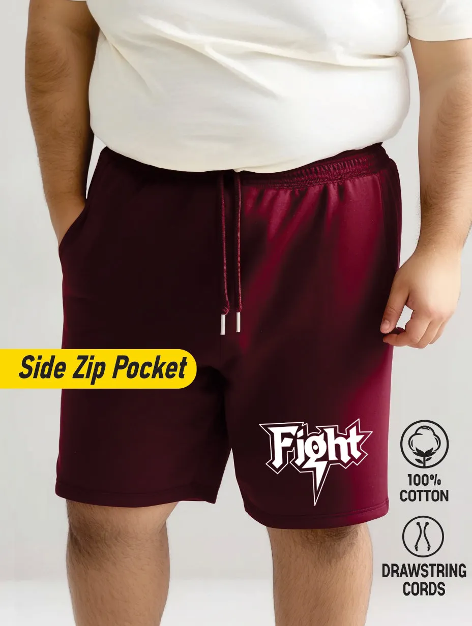 Fight Cotton Plus Size Shorts