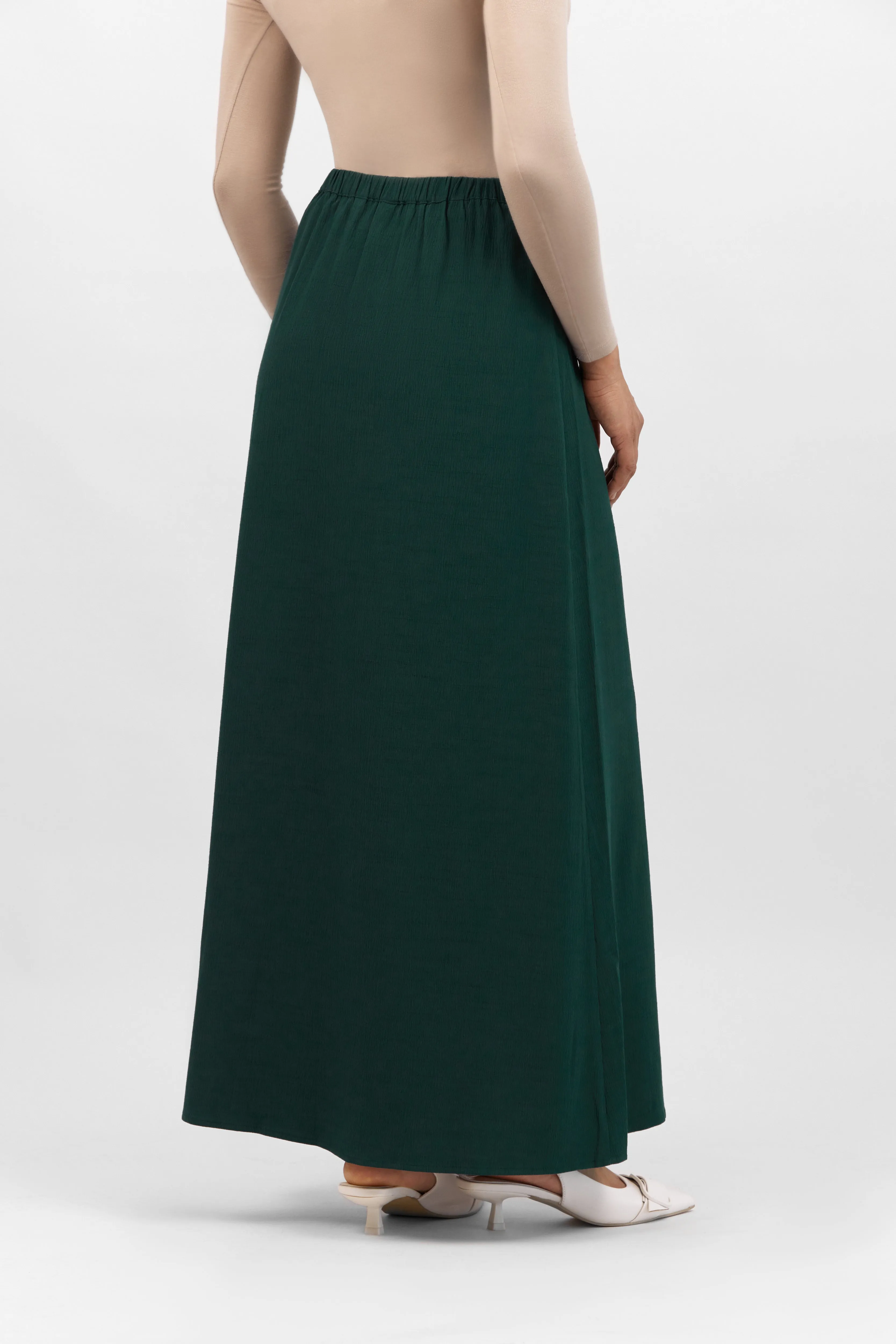 Flowy Maxi Skirt - Emerald