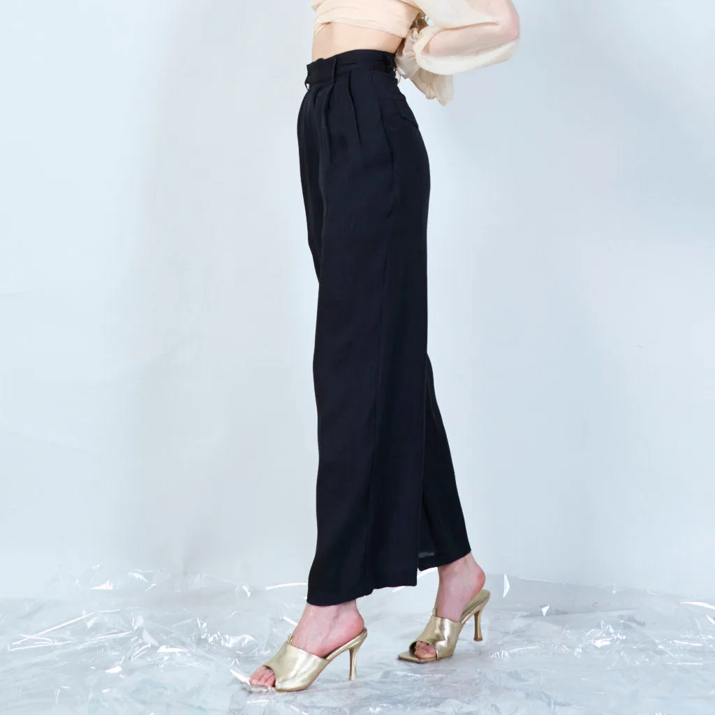 Flowy pleated palazzo pants wholesale