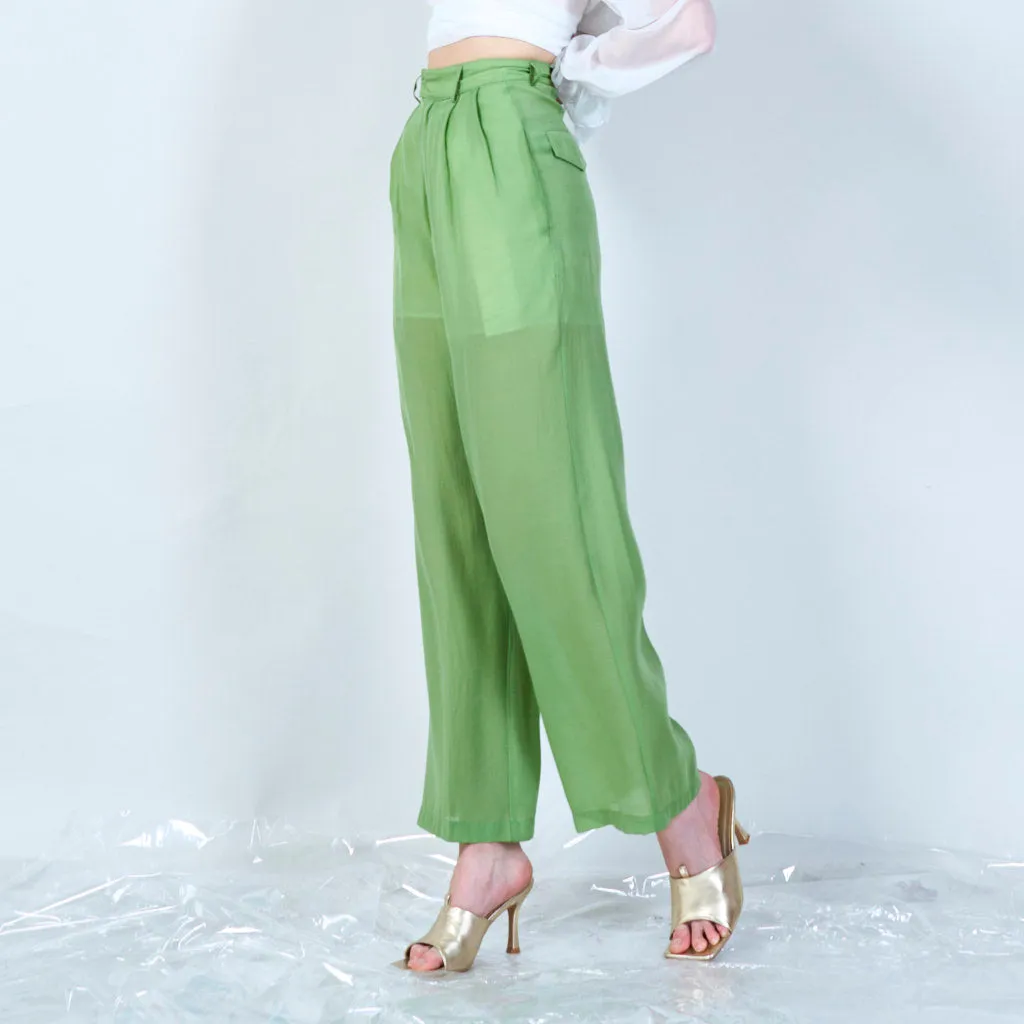 Flowy pleated palazzo pants wholesale