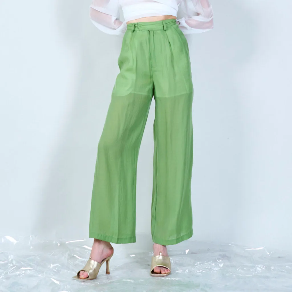 Flowy pleated palazzo pants wholesale