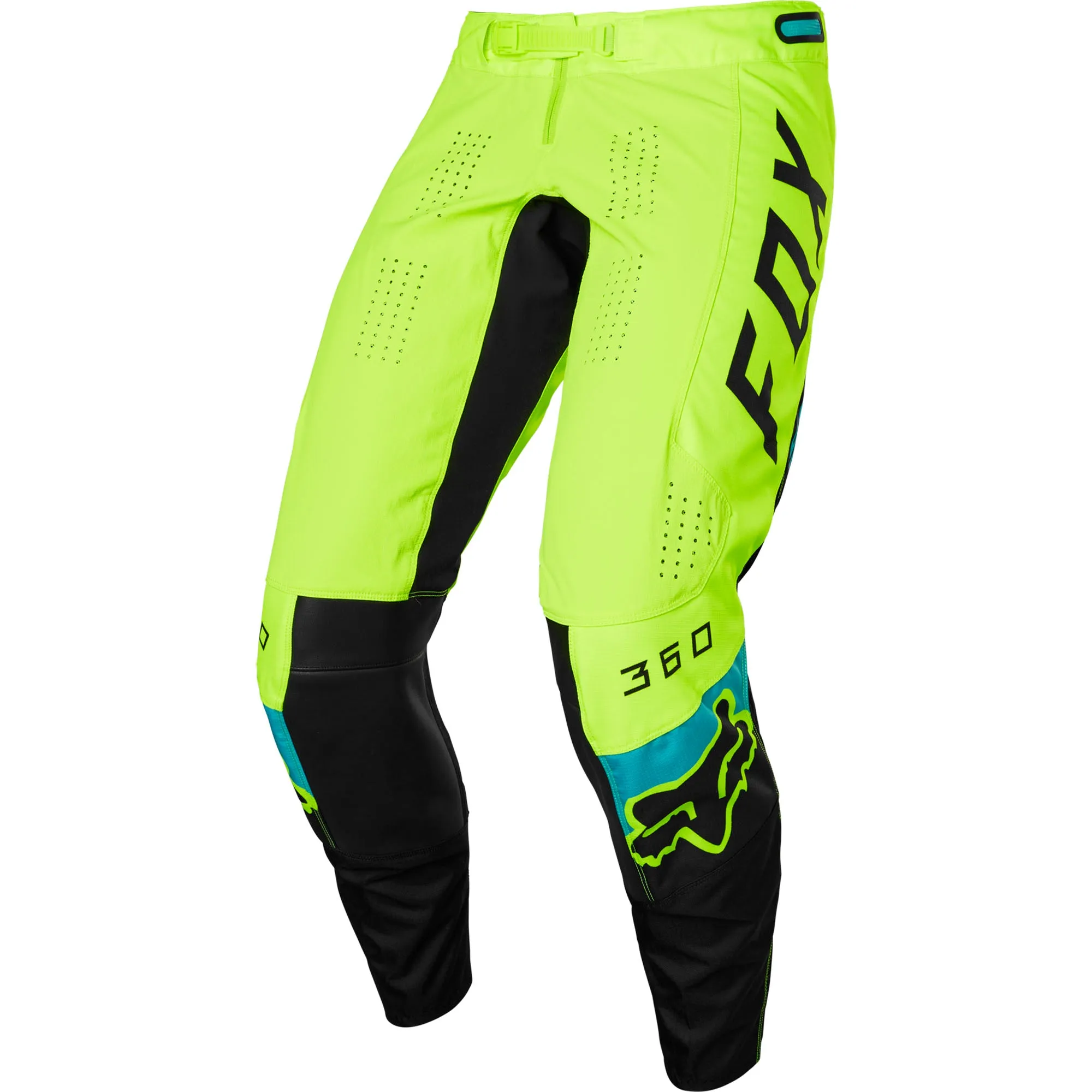 Fox Racing  Mens Flo Yellow 360 Dier Pants TruMotion Stretch Heat Resistant MotoX