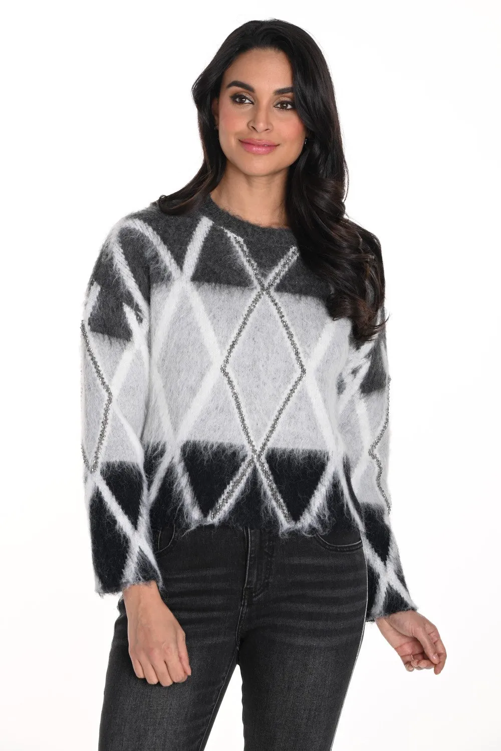 Frank Lyman Sweater 243473U Grey/Black