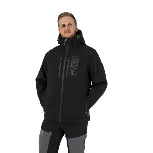 FXR Vertical Pro Insulated Softshell Snowmobile Jacket Black/Hi-Vis