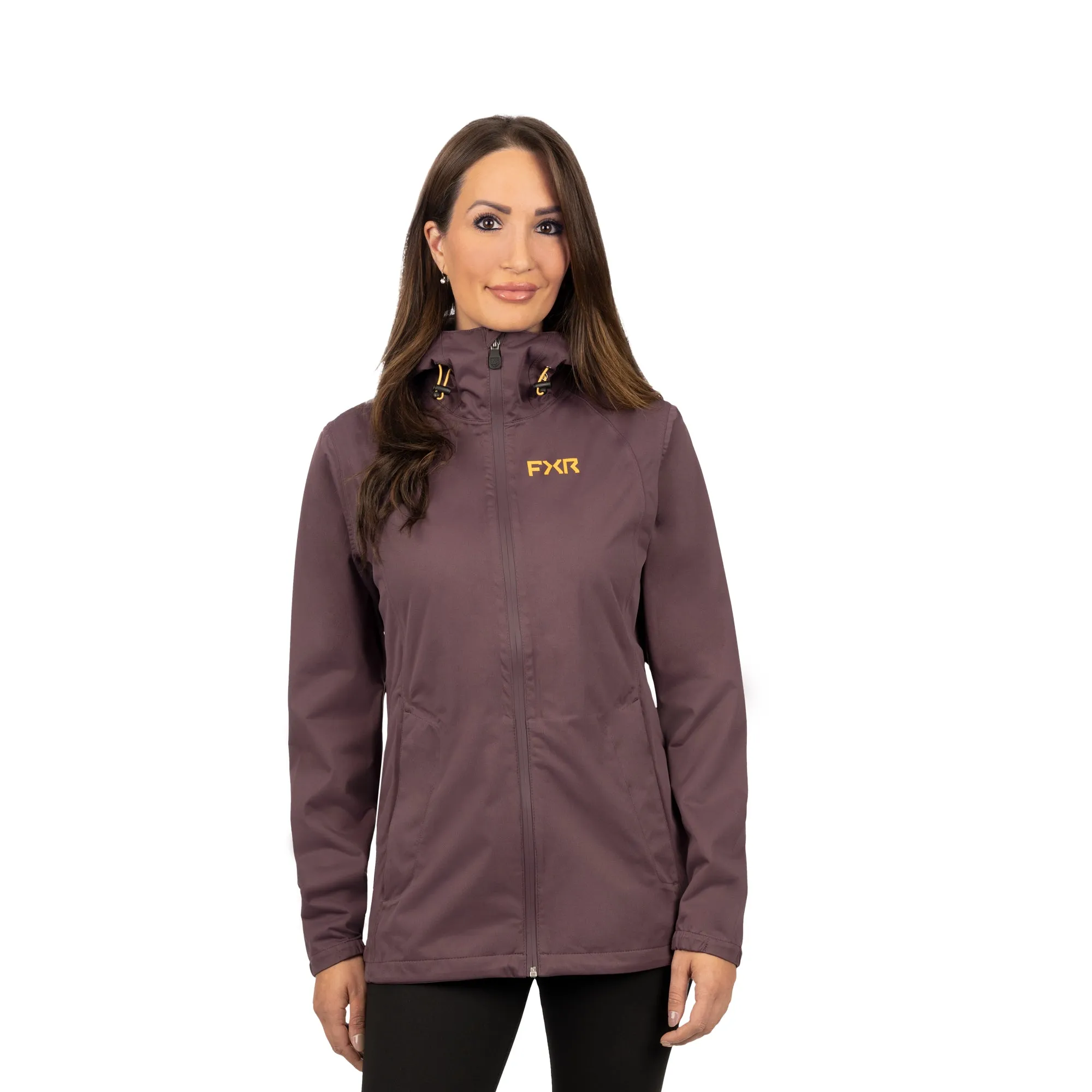 FXR Womens Jade Dual Laminate Jacket Muted Grape Purple