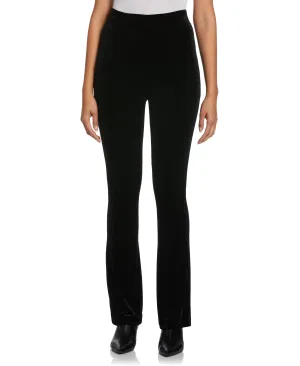 High Waist Velvet Boot Cut Pant