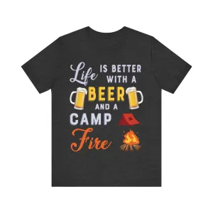 Hiking Campfire & Beer Life T Shirt