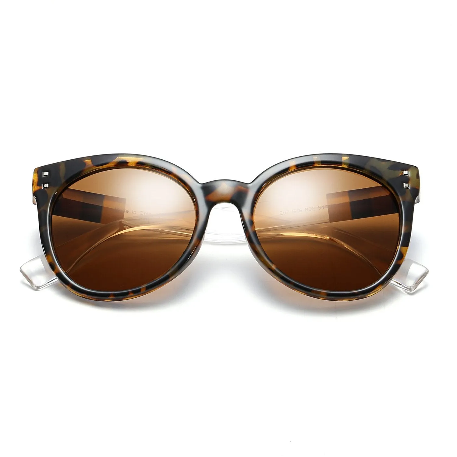 HYANNIS | E07 - Jaunty Mirrored Lens Soft Cat Eye Sunglasses