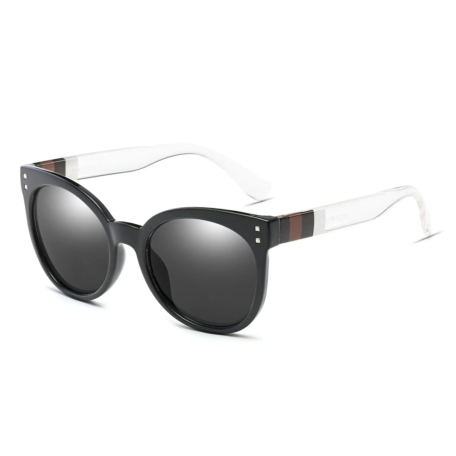 HYANNIS | E07 - Jaunty Mirrored Lens Soft Cat Eye Sunglasses