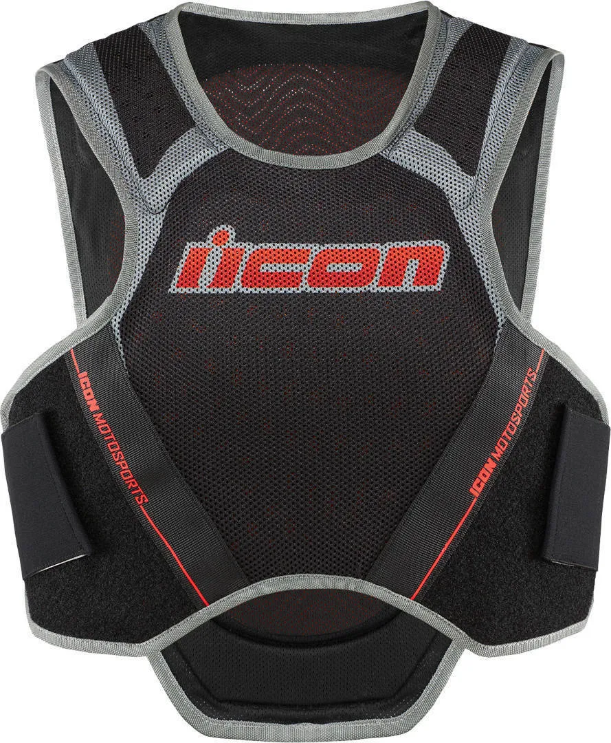 Icon Field Armor Softcore protective vest, black/red