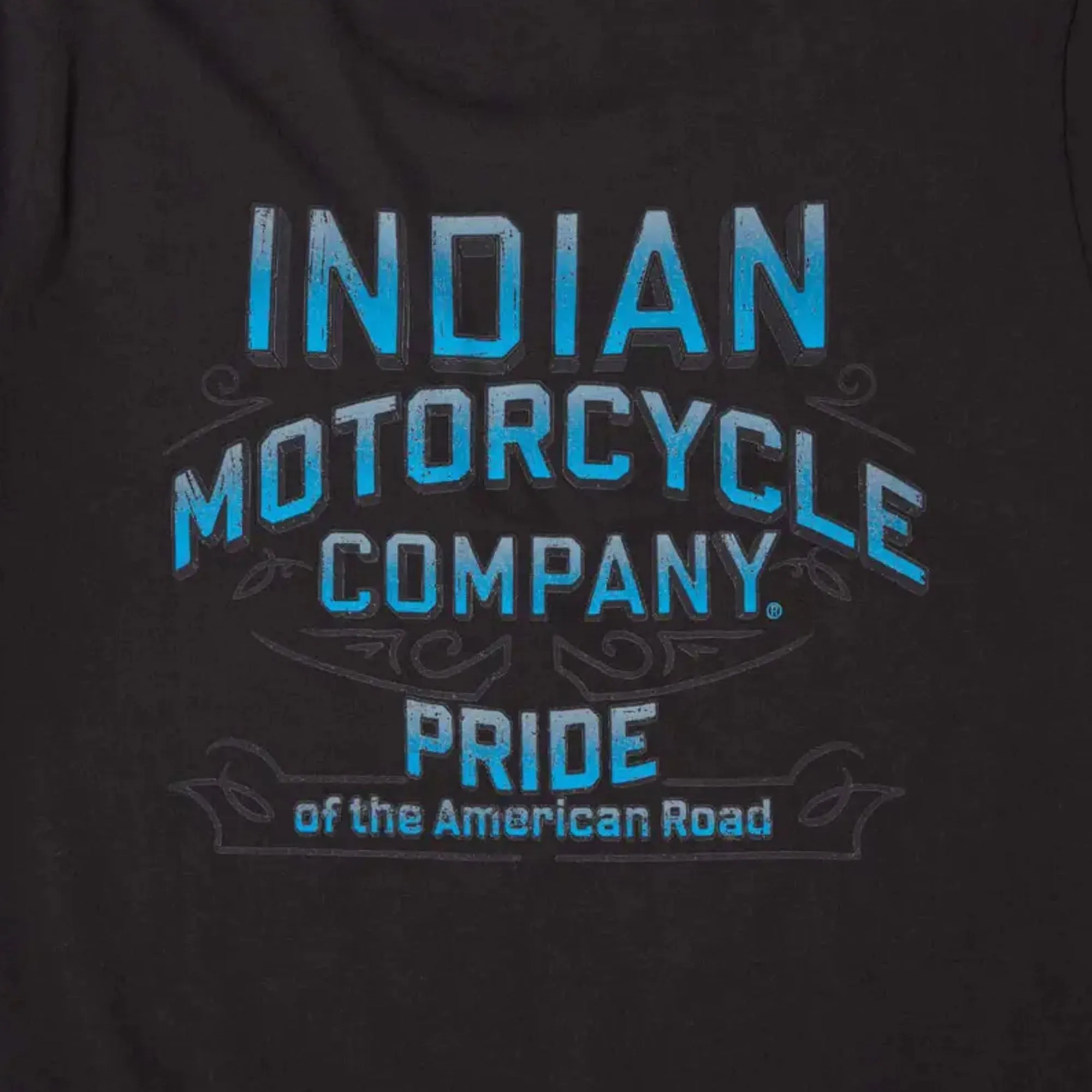 Indian Motorcycle 286290901 Polaris Womens Blue Graphic T-Shirt Tee Soft Lightweight