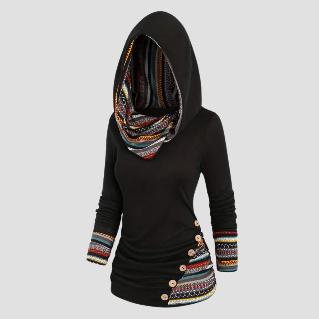 Ivyshape | Bohemian Style Hoodie for Women