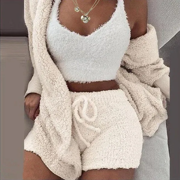 Ivyshape | Cozy 3-Piece Sweater Set for Women