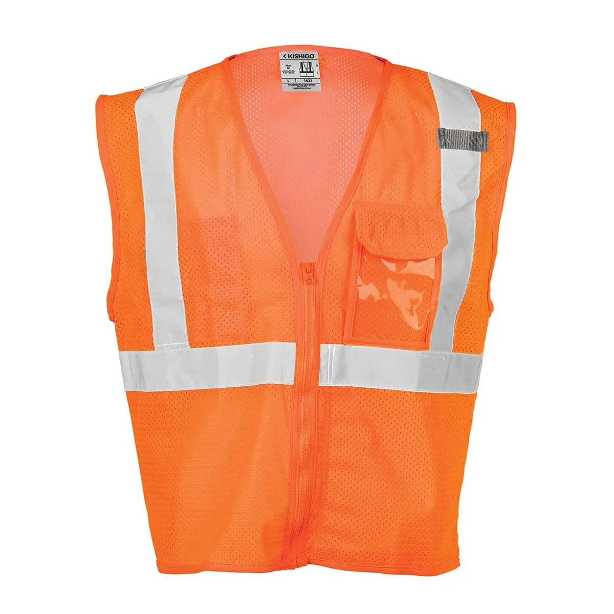 Kishigo Ultra-Cool Clear ID ANSI Class 2 Hi-Vis Safety Vest