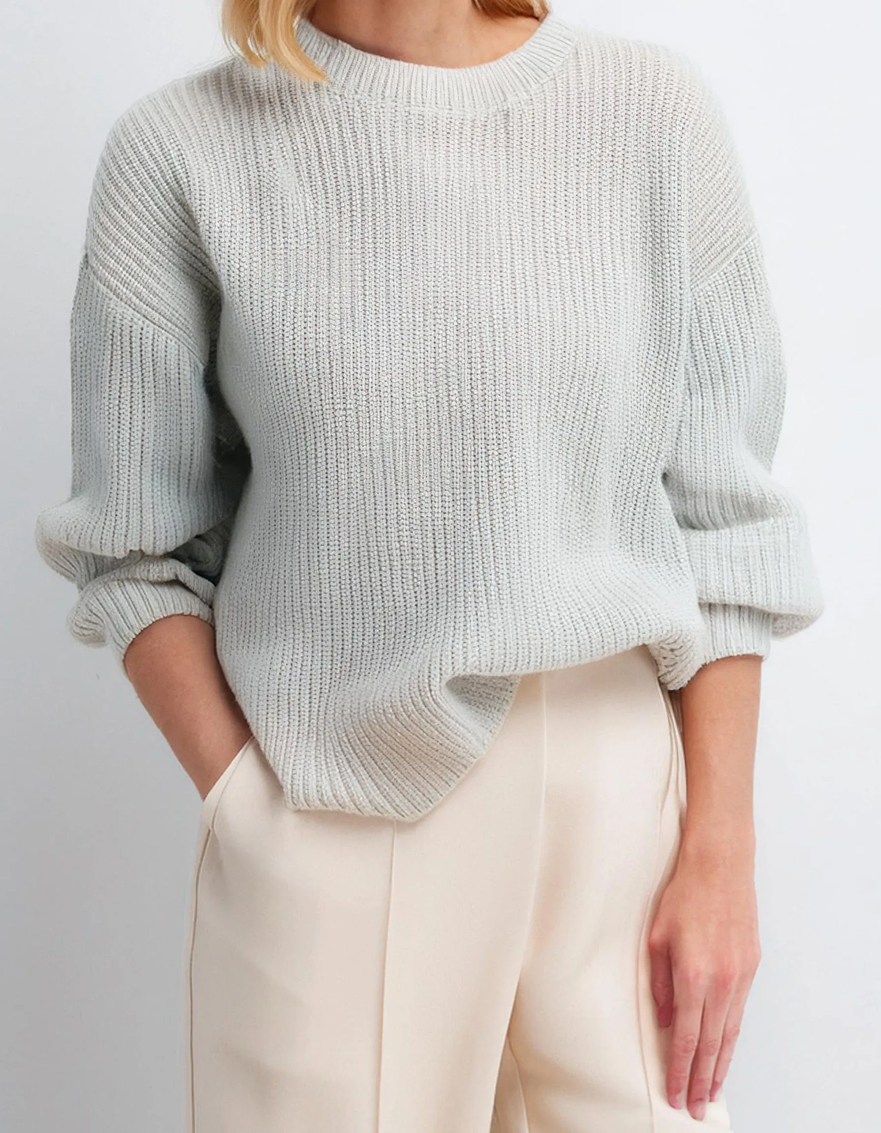 Light Grey Cozy Pullover