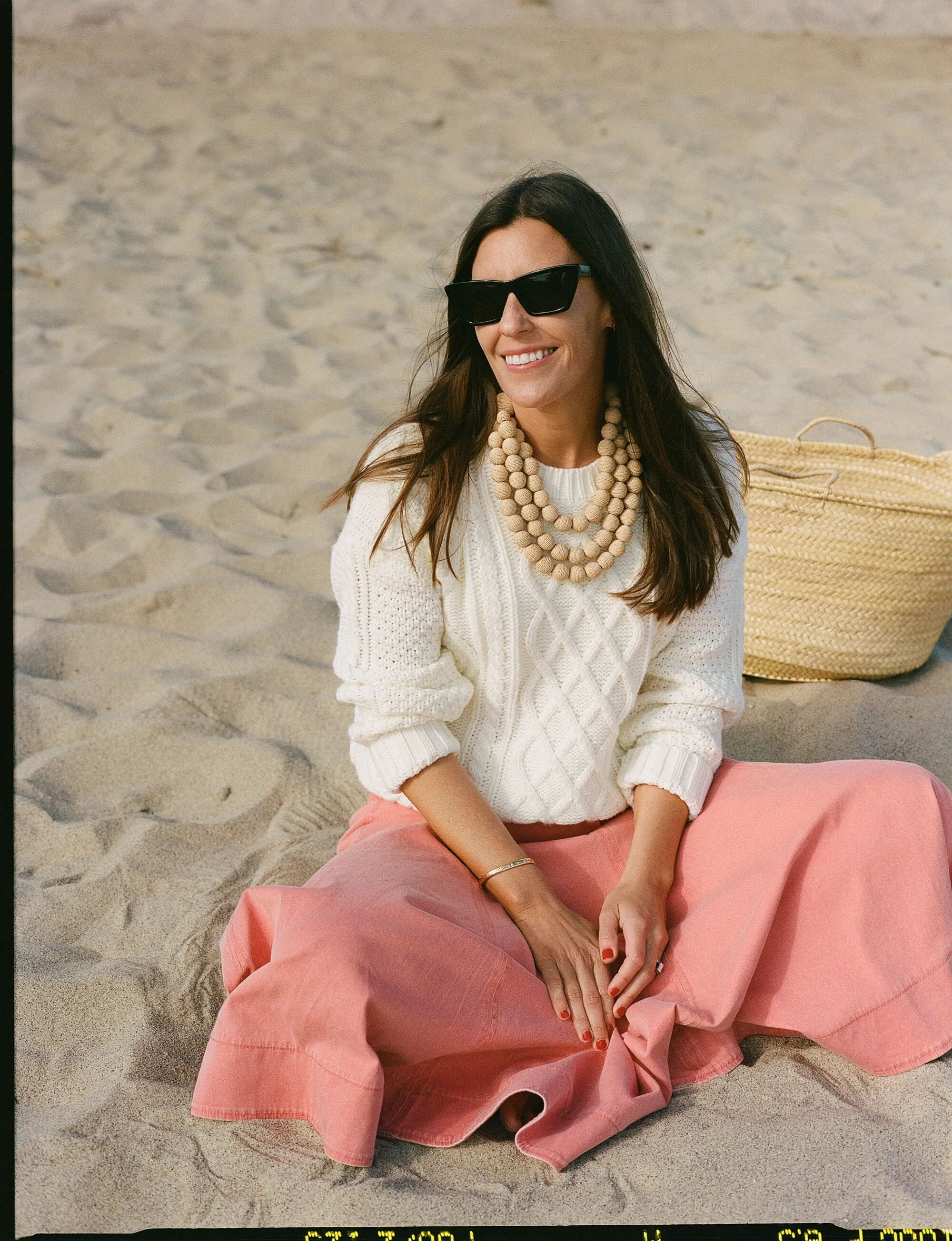 Nantucket Red Stretch Twill Brynn Skirt