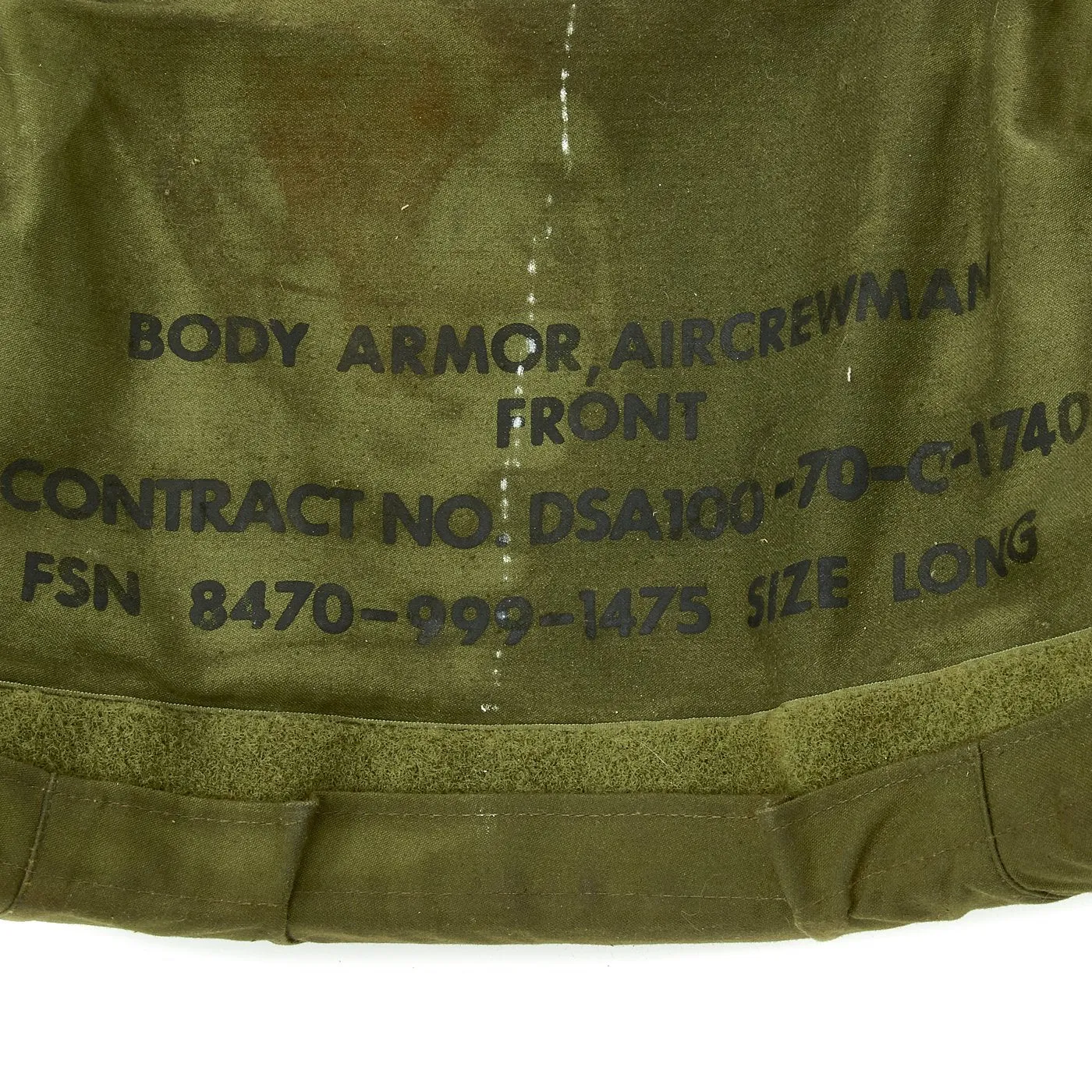 Original U.S. Vietnam War Helicopter Air Crew Ballistic Armored Vest