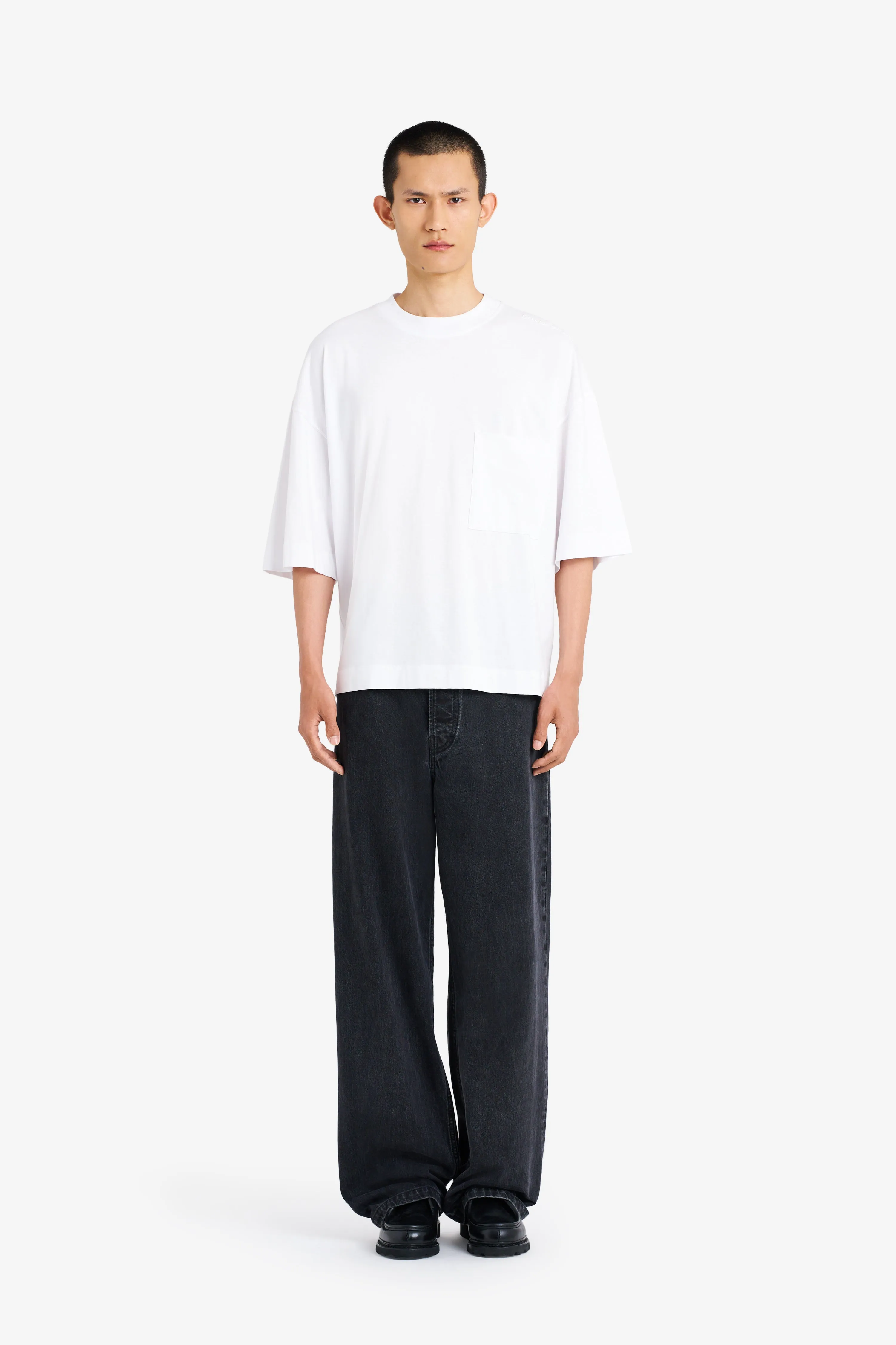 OVERSIZE POCKET TEE SHIRT WHITE