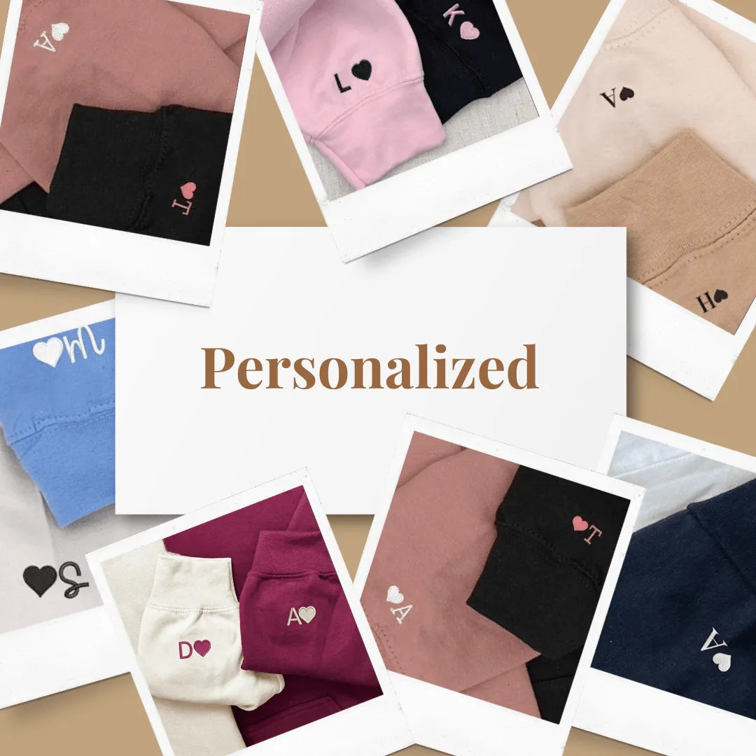 Paper Plane Matching Hoodies – Cute Embroidered Custom Gifts for Couples Who Love to Travel