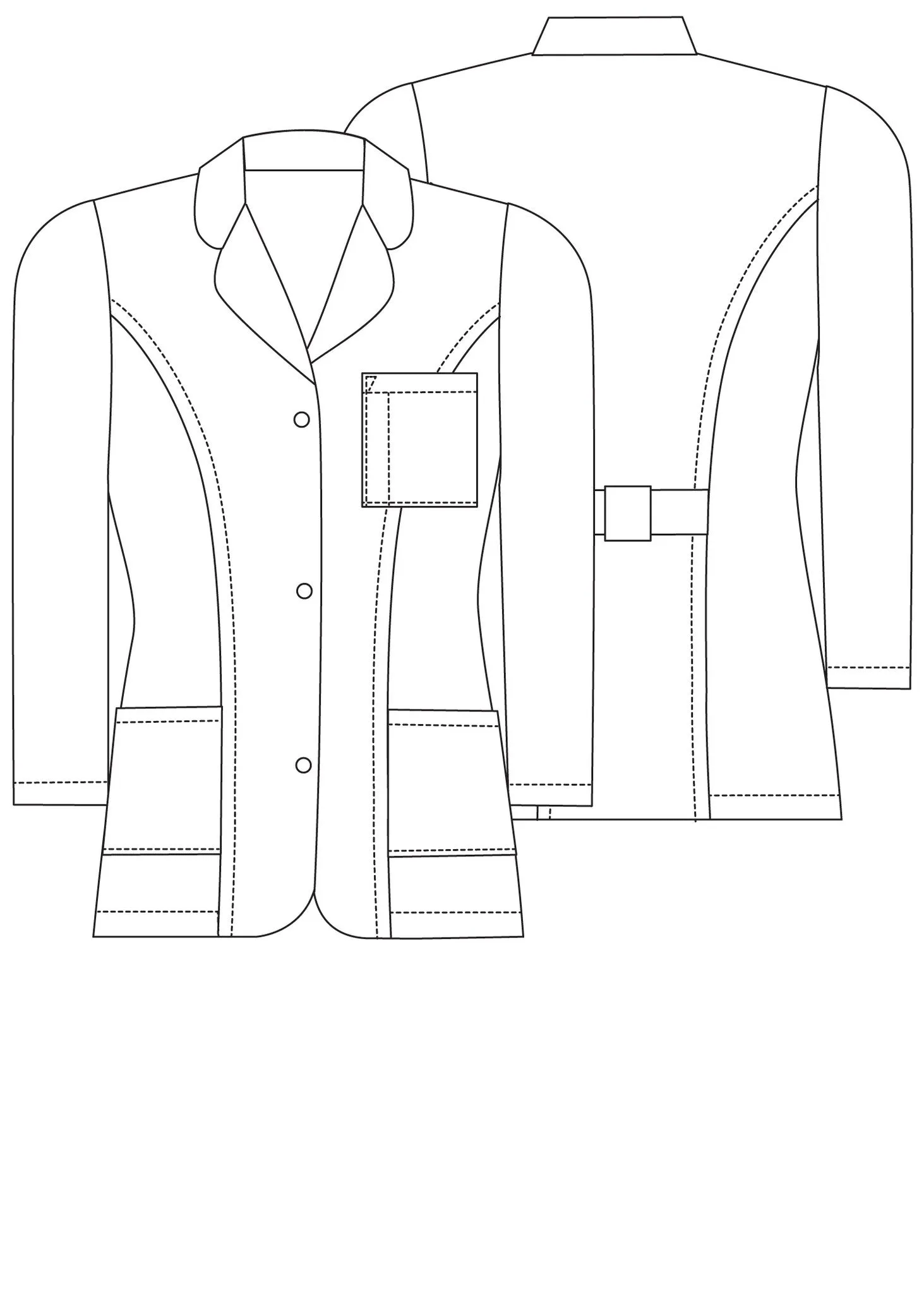 Princess Cut Consultation Lab Coat