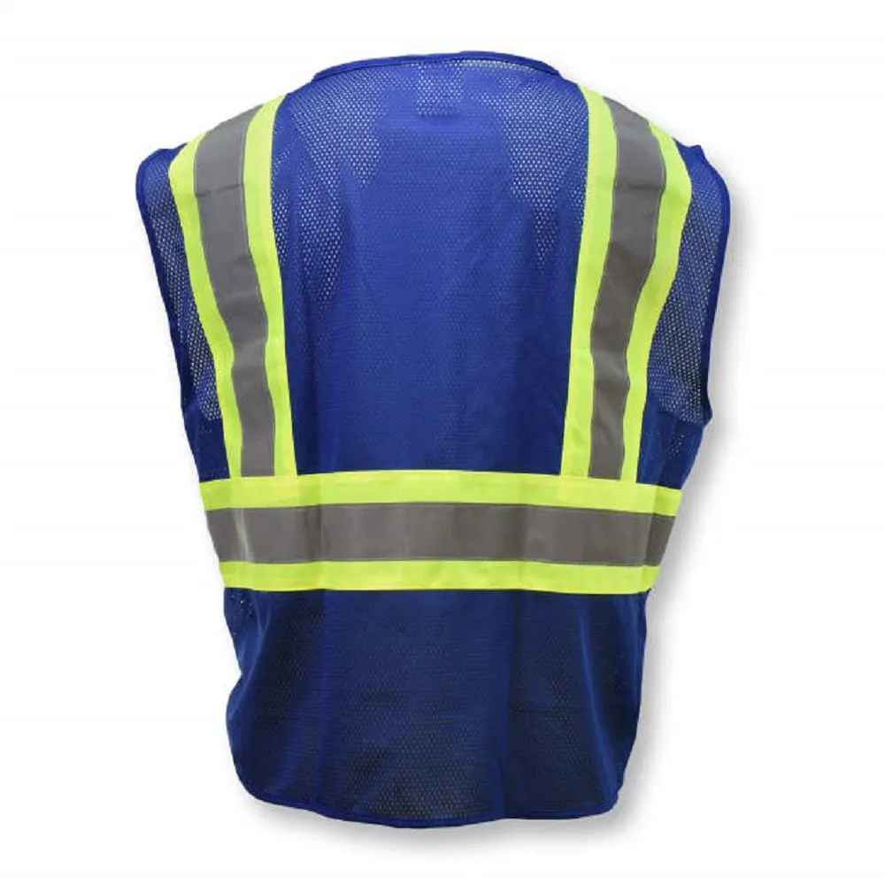 Radians SV22-1ZBLM Economy Type O Class 1 Safety Vest, Blue, 1 Each