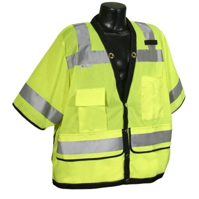 Radians SV59-3ZGD Type R Class 3 Heavy Duty Surveyor Vest, Hi-Vis Green, 1 Each