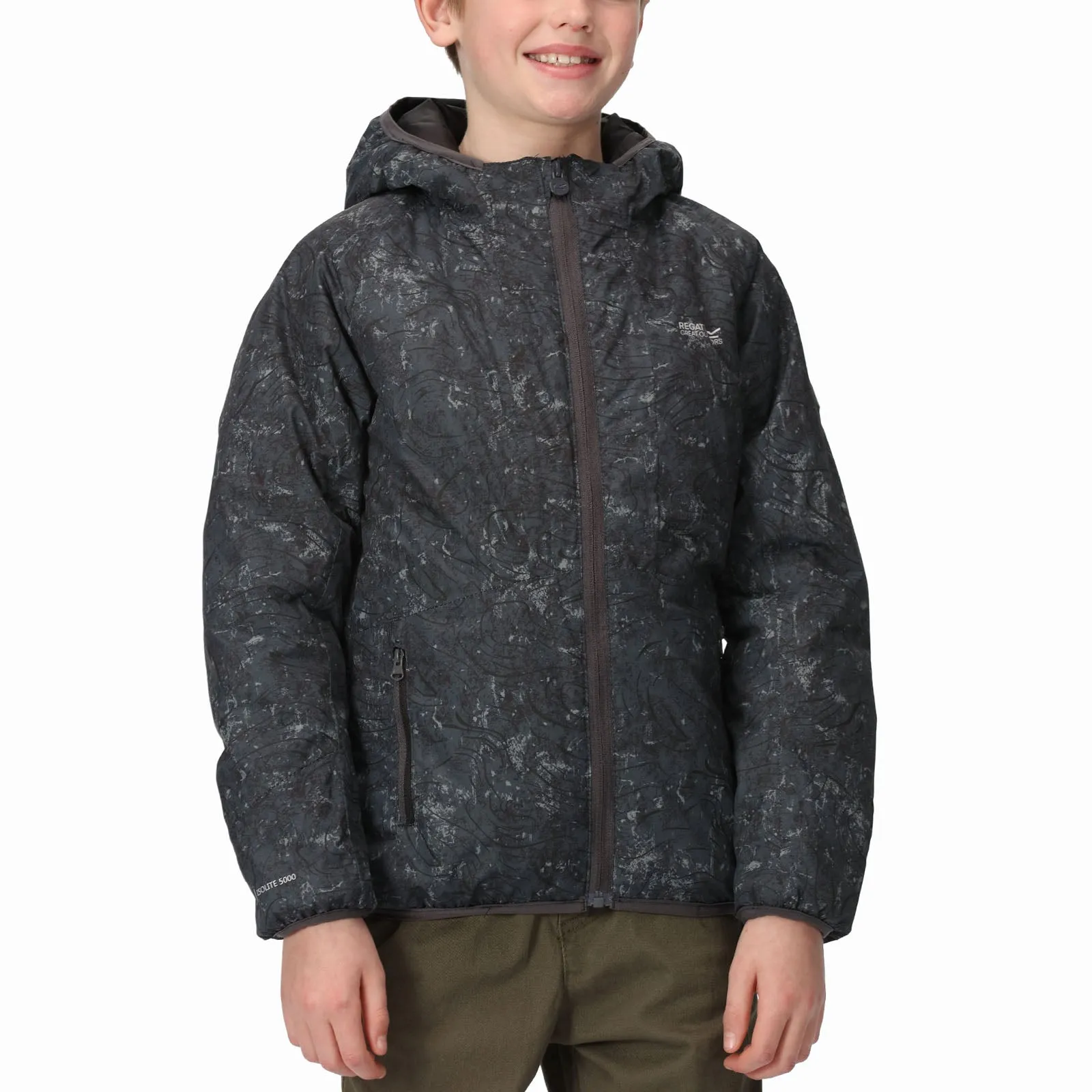 Regatta Kids Volcanics VII Reflective Waterproof Rain Jacket