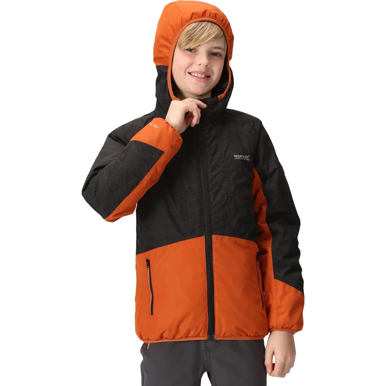 Regatta Kids Volcanics VII Reflective Waterproof Rain Jacket