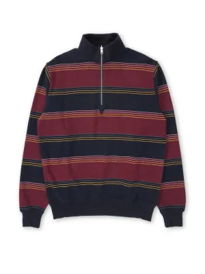 Reversible Half Zip Sweatshirt Hinkley Navy/Burgundy