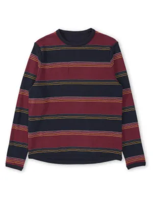 Reversible Newport Long Sleeve T-Shirt Hinkley Navy/Burgundy