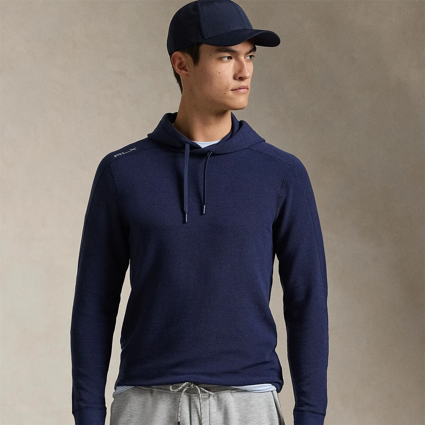 RLX Tech Waffle Hoodie Refined Navy - 2024