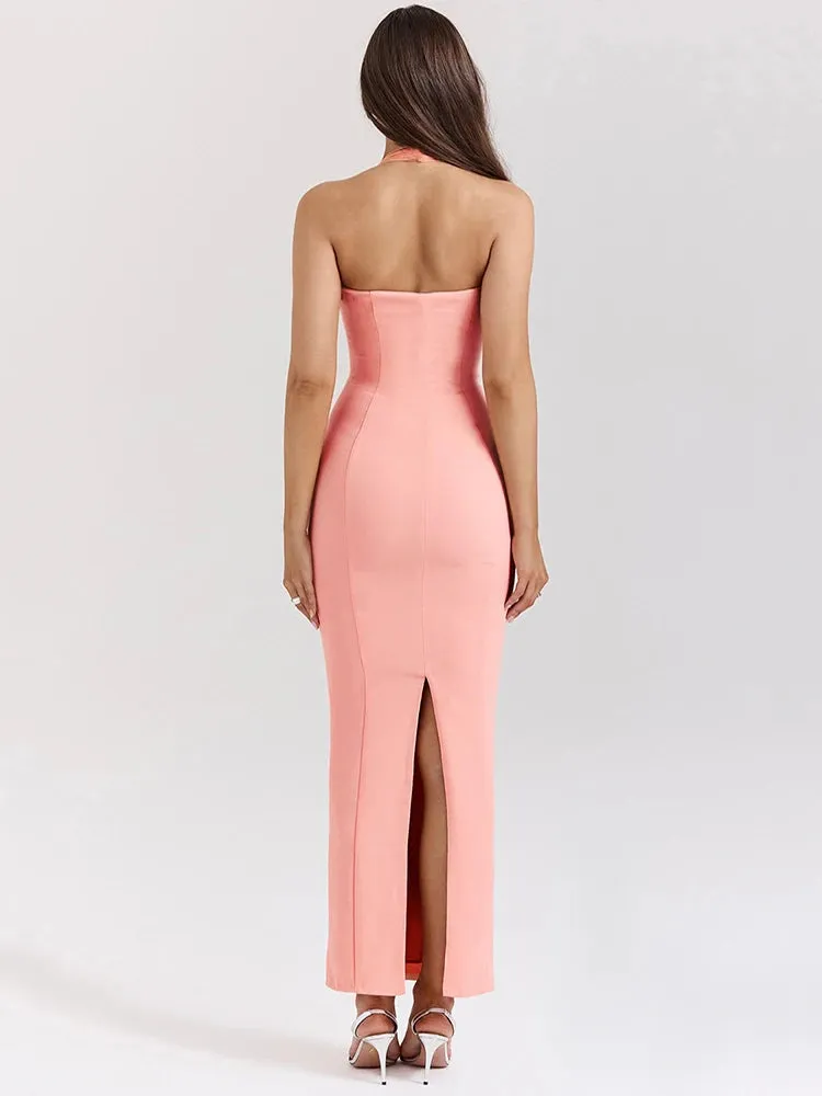 Shayla - Elegant halter neck dress