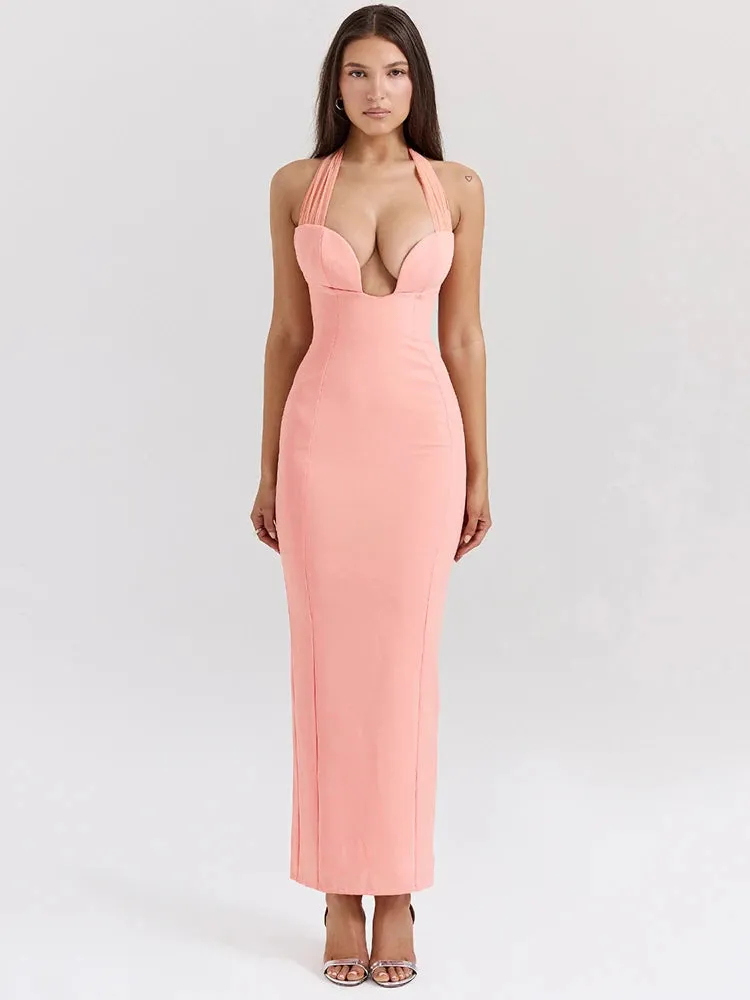 Shayla - Elegant halter neck dress