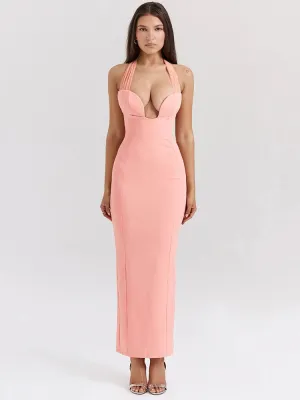 Shayla - Elegant halter neck dress