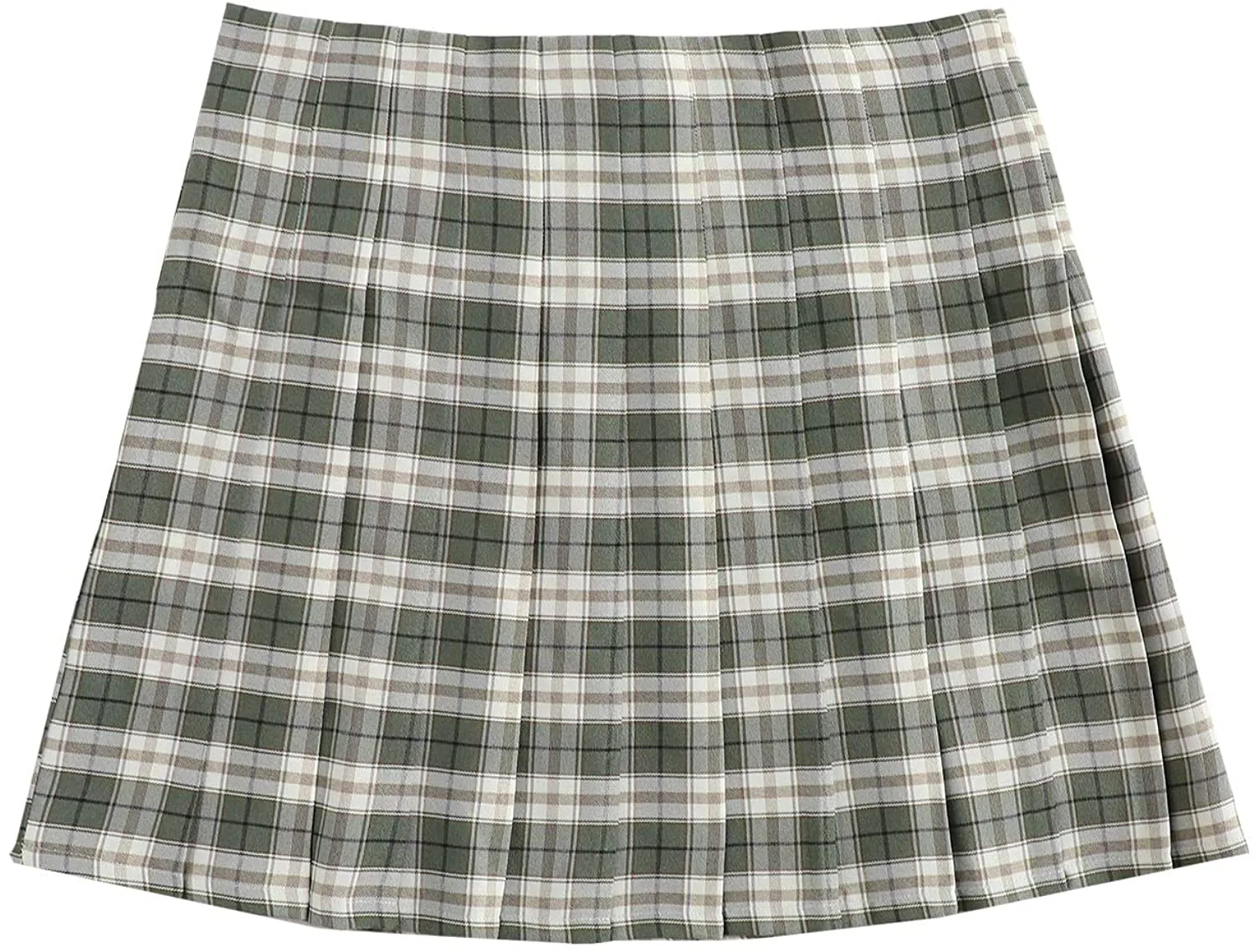 SOLY HUX Women's Plus Size Elastic Waist Flared Casual Mini Skater Skirt