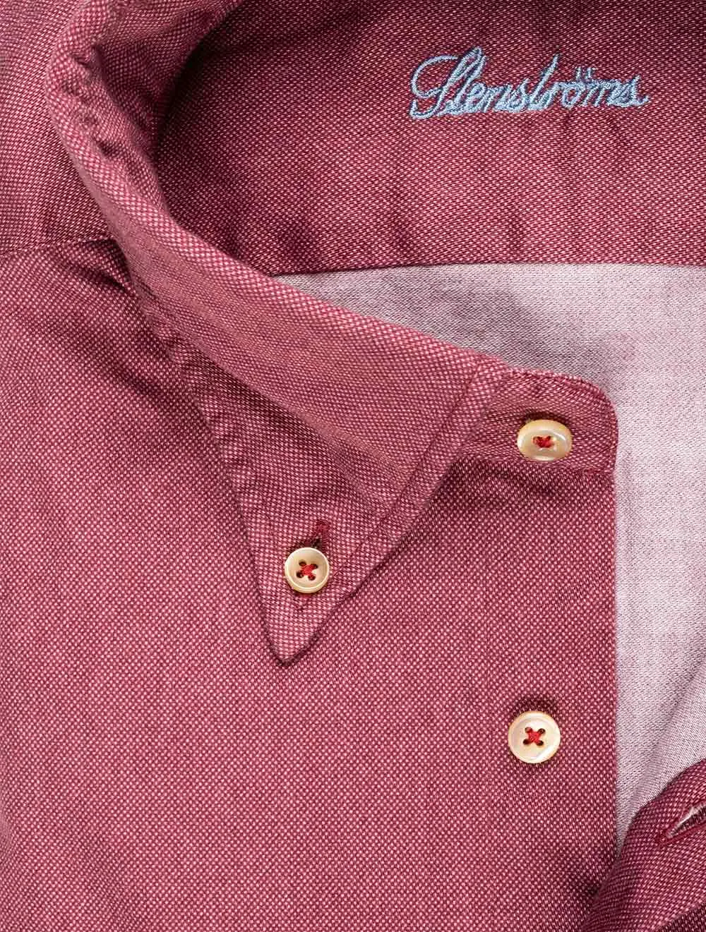 Sport Casual Fitted Shirt Burgundy