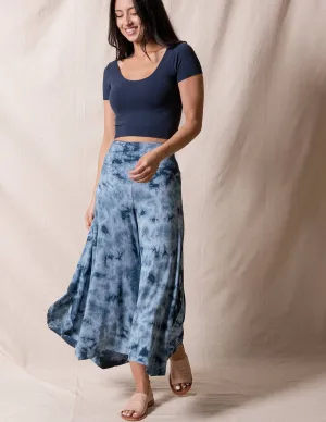 Tie-Dye Flowy Crop Pants