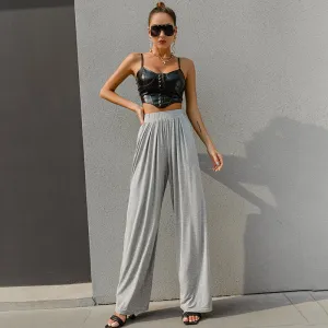 Waterfall High Waist Flowy Trousers