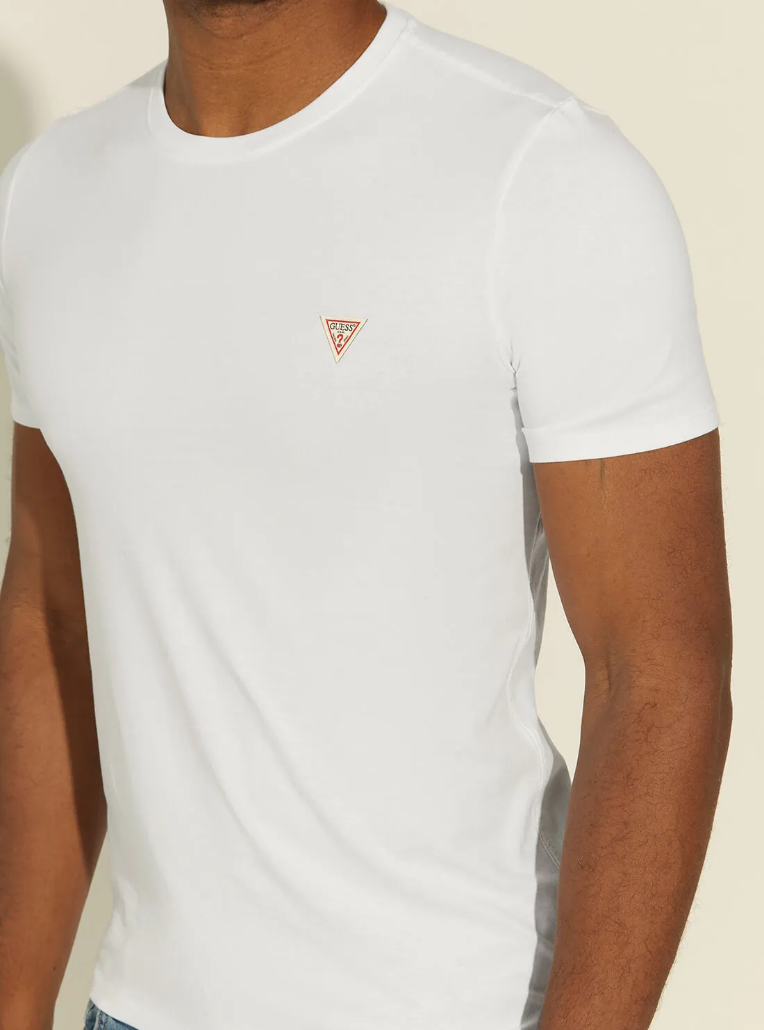 White Slim Fit Logo T-Shirt