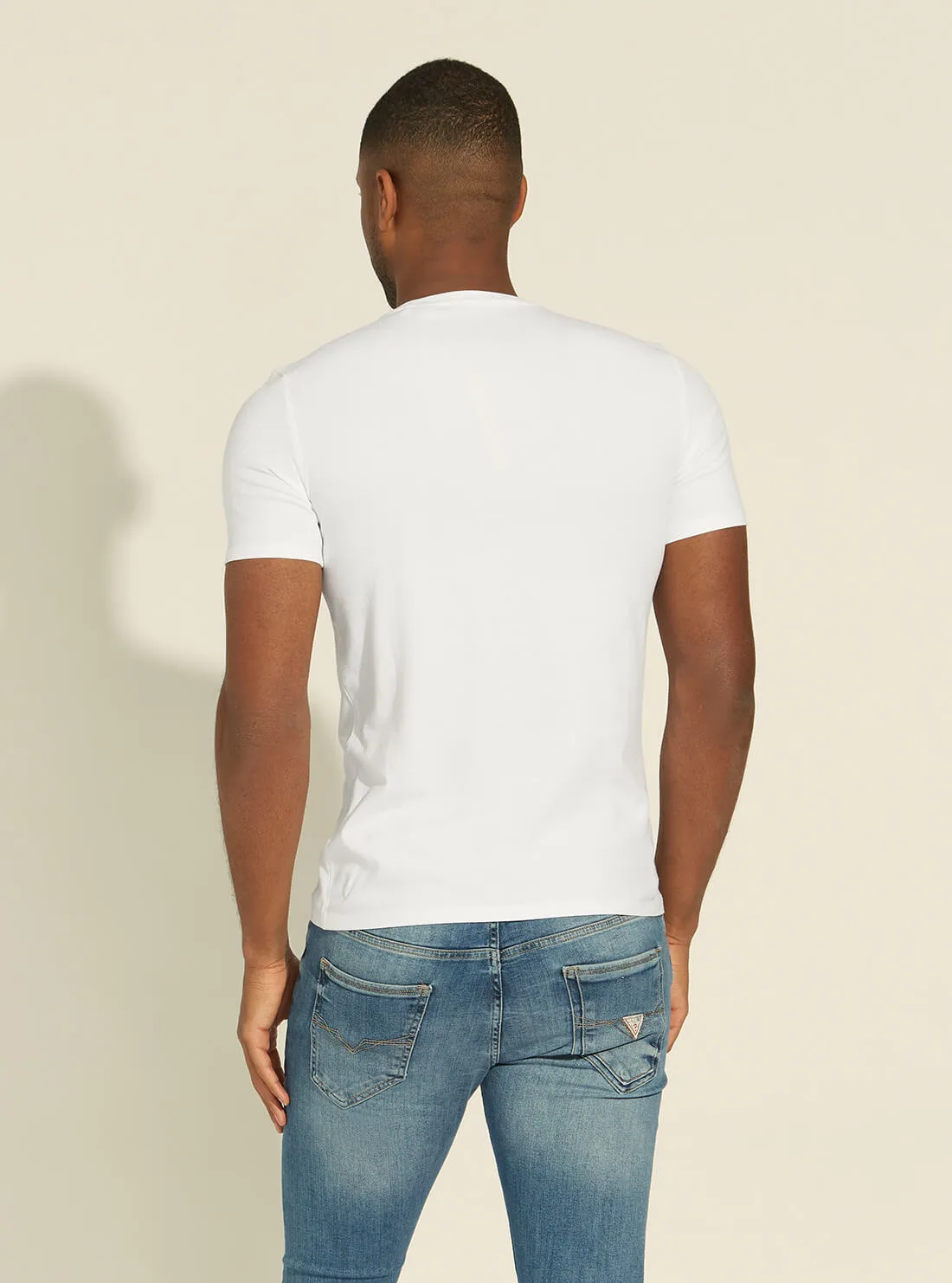 White Slim Fit Logo T-Shirt